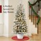 Best Choice Products Pre-Lit Potted Flocked Christmas Tree, Classic Artificial Holiday Décor, w/ Twinkling White LEDs